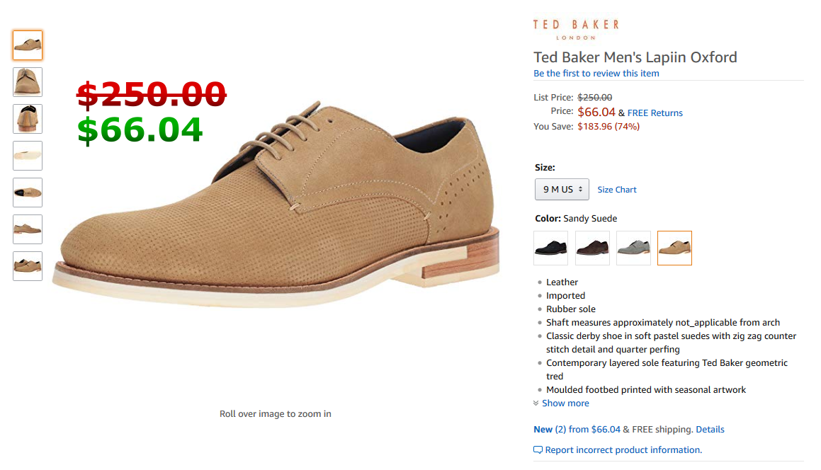 Ted Baker Mens Shoe Size Chart