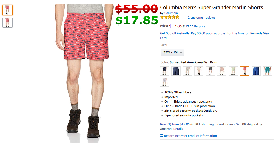 columbia grander marlin shorts