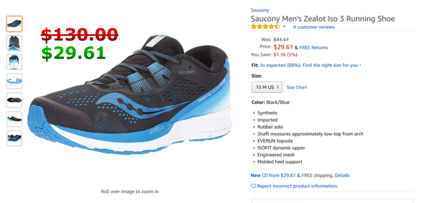 saucony zealot amazon